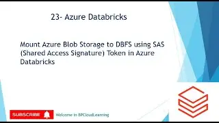 23- Mount Azure Blob Storage to DBFS using SAS token in Azure Databricks in Hindi 