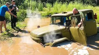 Зил 131 на арочных колёсах Bigfoot на базе Газ 66 и Уаз №1 Где предел на бездорожье Легенды СССР