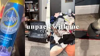 ✨COME & CLEAN WITH ME✨…unpack & organize…cleaning motivation 🫶🏾 getting ready for back to school✨