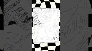 Timelapse digital zentangle art #toothless #art #toothlessthedragon #animation #drawing