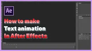 TUTORIAL //How to animate text in After Effects!