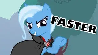 Trixie Megalovania BUT EVERY PONYVILLE IT'S GOING 5% FASTER 