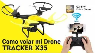 Drone con Cámara Wifi Tracker LH-X35 GX-FPV | Funcionamiento