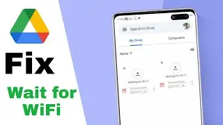google drive upload problem waiting for network