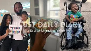 AUGUST DAILY DIARY |  first day of school + cooking + girl talk
