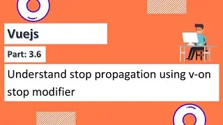 Vuejs 3.6: Understand stop propagation behavior of an element when using v-on directive