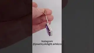 Silver pendant with amethyst