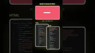 Day 61 - Quick Search Bar #html #css #shorts #javascript
