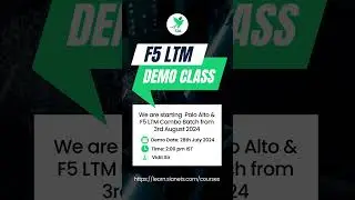 F5 LTM Training Free Demo Class By Vidit Sir | Link in the description #shorts