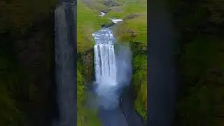 Breathtaking Views of Skogafoss Waterfall in Iceland #travel