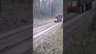 Владимирец Т-25 и прицеп дров