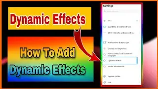 How To Use Dynamic Effects Any Smartphone  | Free Effects | mind Level tech |