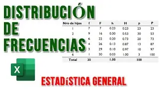Distribución de frecuencias [SESIÓN COMPLETA] ✅ en Excel | Estadística general 📊