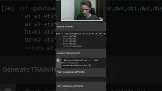 Neural Network from scratch in 60 seconds using Only NUMPY. No Tensorflow/PyTorch/Scikit-Learn