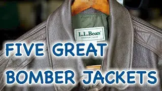 FIVE GREAT BOMBER JACKETS in 4k UHD