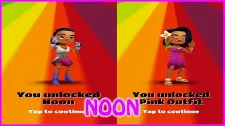 🍬❤️ 😁 Subway Surfers - Noon vs Pink Outfit