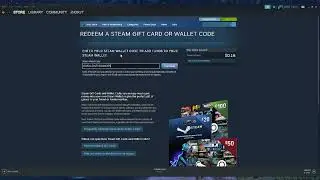 Redeeming A $50 And $100 Steam Wallet Card Codes On Steam