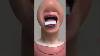 Cursed ASMR 🎧 Noisy gum chewing. Close up mouth eating sounds. #asmreating #chewingsounds