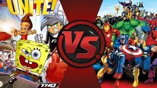Nicktoons Unite vs The Avengers! (Jimmy, Timmy, Danny, SpongeBob) Cartoon Fight Night Episode 50!