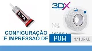 Configurando e imprimindo POM (Poliacetal)