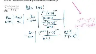 Interval of Convergence 7 (Ratio Test Example!)