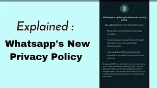 Explained: WhatsApp Privacy policy 2021