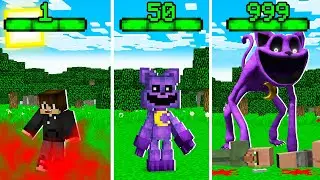 Я СТАНОВЛЮСЬ КОТ ДРЕМОТ С КАЖДЫМ УРОВНЕМ В МАЙНКРАФТ! ЕНОТИК CAT NAP MINECRAFT