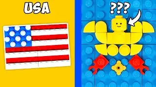 Flags Of ALL Countries In LEGO - CHALLENGE