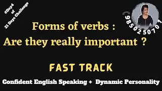 Forms of verbs, let's do it together in simple manner.