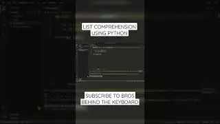 List Comprehension using Python
