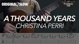 A Thousand Years - Christina Perri (Fingerstyle Tutorial with TAB)