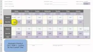 Use an Excel Template to Create 52 Weeks of Employee Time Cards