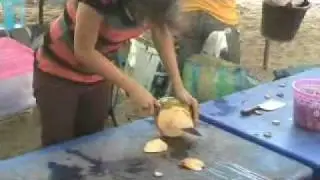 How to cut a coconut