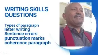 Writing skill questions