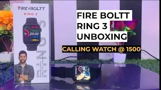 Fire-Boltt RING 3 Unboxing Bluetooth Calling Smartwatch