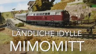 Märklin Anlage, Mimomitt, Ländliche Idylle in Weinburg, M-Gleis analog, Landschaft bauen, Modellbahn