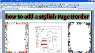 Create AMAZING Page Borders in MS Word | Add a STYLISH Border to Your MS Word Page NOW! | Part # 08