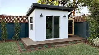 Complete Construction of a Tiny Office in my Backyard (Start to Finish)
