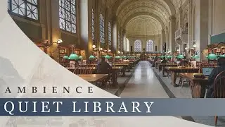 Quiet Library - Gentle Hum of Activity, People Shuffling, Air Conditioning