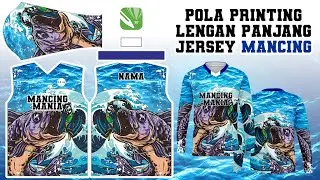 Cara Membuat Pola Printing Jersey Mancing di Coreldraw