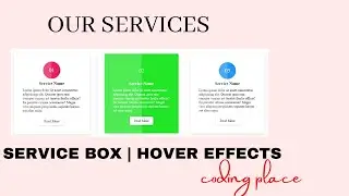 Service Box Hover Effects | HTML & CSS