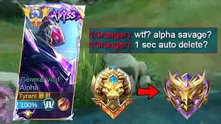 SAVAGE!! BEST ALPHA FULL DAMAGE BUILD FOR SOLO RANKED GAME!! (99.9% BROKEN🔥)