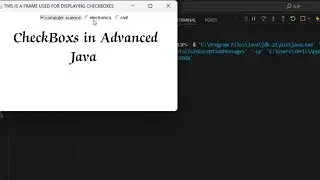 CheckBoxs in Advance Java Tutorial  