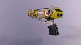 3D model CyberPunk Gun Low-poly