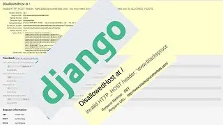 Setting allowed host in Python django settings