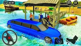 Limo Car Beach Water Surfer Taxi Driving Simulator - Android Gameplay