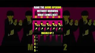 Rank THE ANIME OPENING without Knowing the NEXT ONE! 🔥 