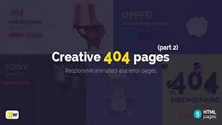 Creative 404 Pages (Part 2) | Themeforest Website Templates and Themes