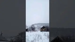 Снегопад. Бикмурзино. Неверкинский район.