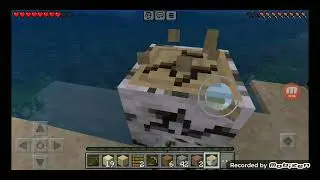jogando minecraft